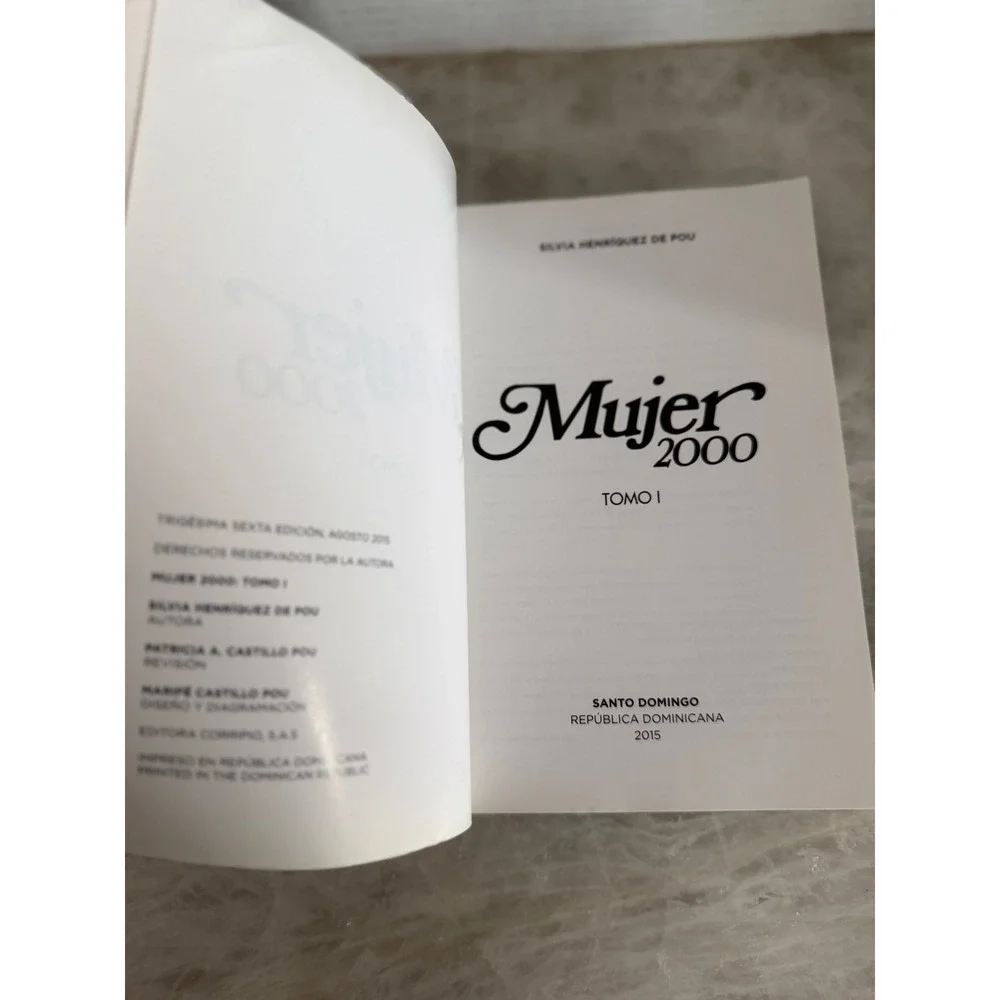 Silvia H De Pou Mujer 2000 Recetas de Cocina Tomo I Spanish Dominican Cookbook